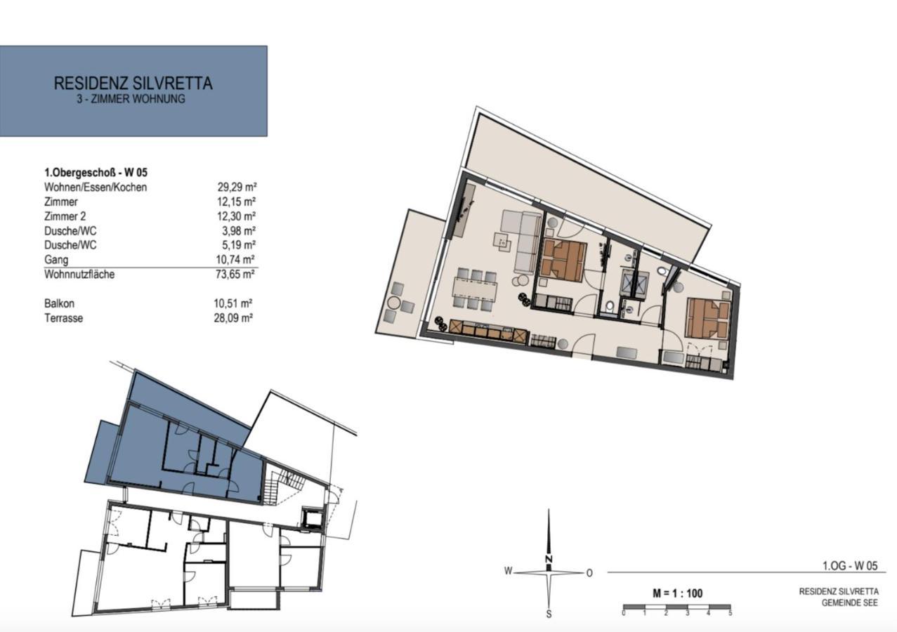 Das Luxurioese Chalet-Apartment In Der Residenz Silvretta - Inklusive Silvretta Card Premium See Eksteriør bilde